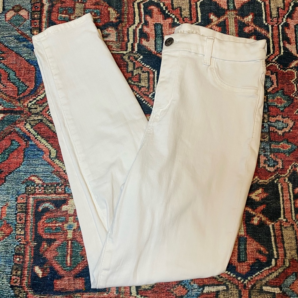 American Eagle Curvy High Rise Jeggings – White – Women’s